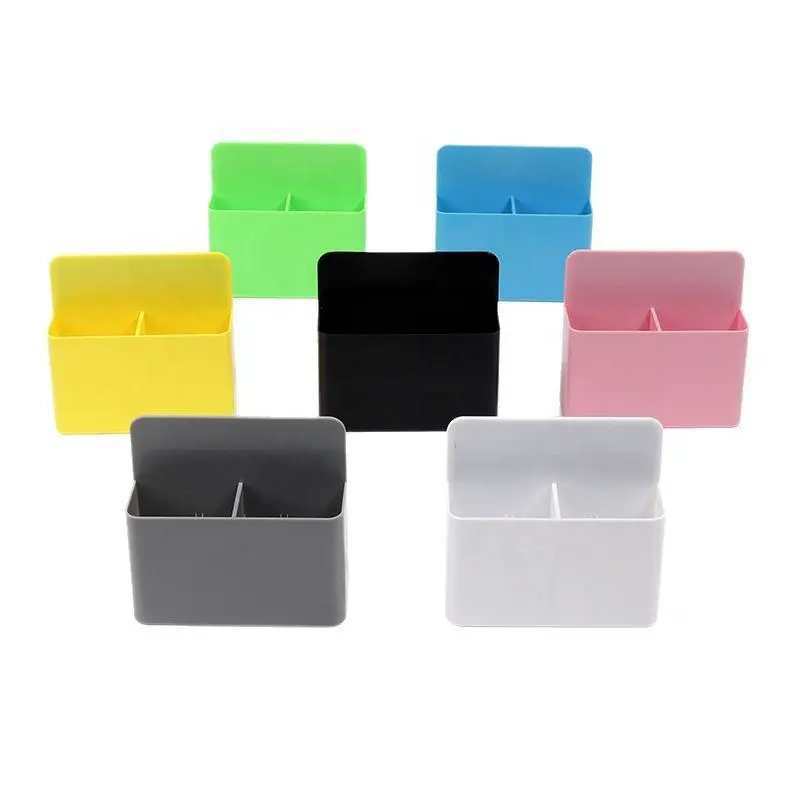 PlasticStrong Magnetic Pen Holder,Dry Erase Marker Holder with Generous CompartmentsPencil Organizer for Refrigerator,Whiteboard