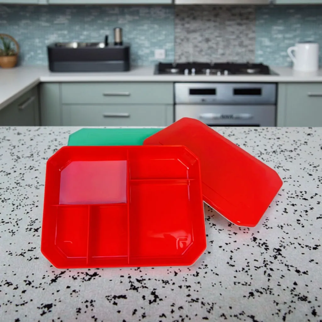 RL-06 Custom Molded Compartment PP Lunch Box   Reusable Microwaveable Bento Box