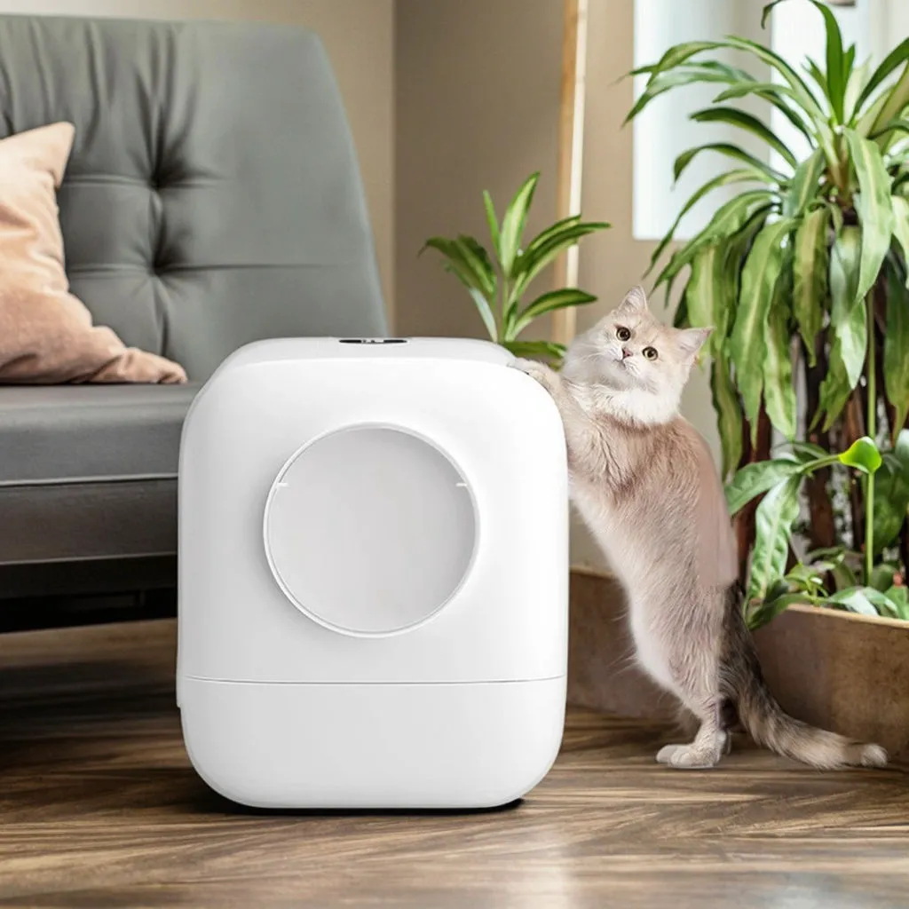 Large Fully Enclosed Premium Cat Litter Box Self-Cleaning Semi-Automatic Toilet with High Capacity Cat Products & Accessories