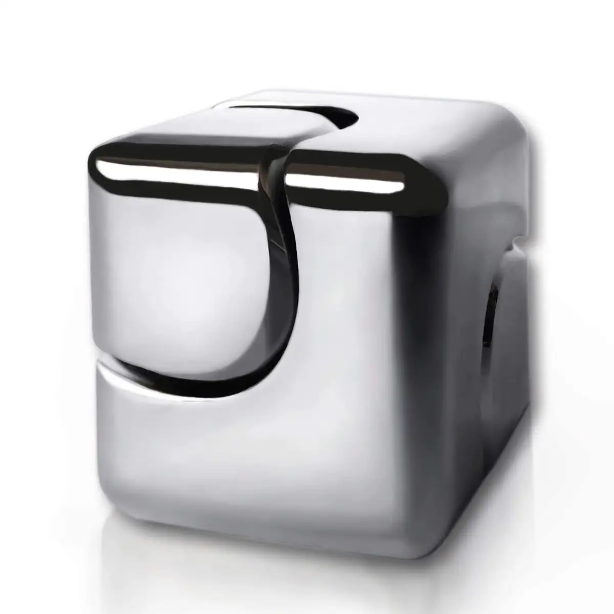 Small Sensory Finger Fidget Spinner Cube Custom Model Anxiety Relief Office Stress Toy for Boys and Girls Metal Material