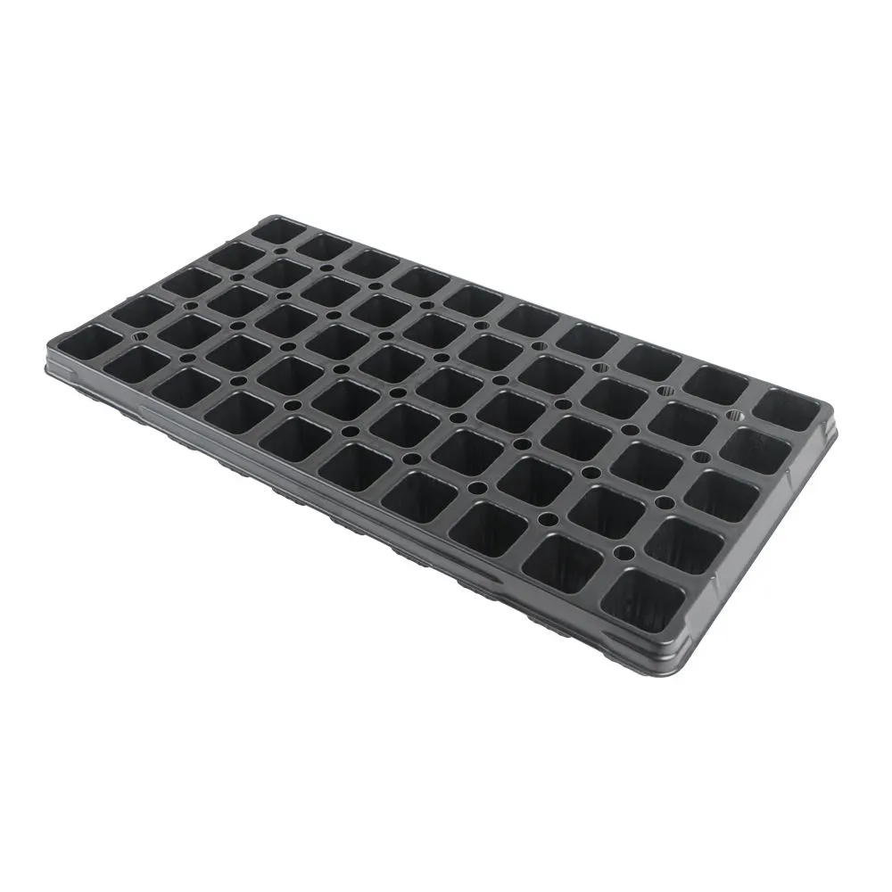 Durable 50-Cell Seed Trays PP Plastic Nursery Trays for Vegetable & Flower Seedling Growing in Garden & Nursery