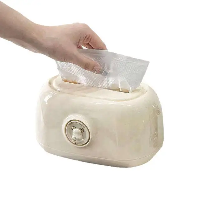 Wholesale Golden bear cream style desktop spring wall-mounted tissue box for household and office use