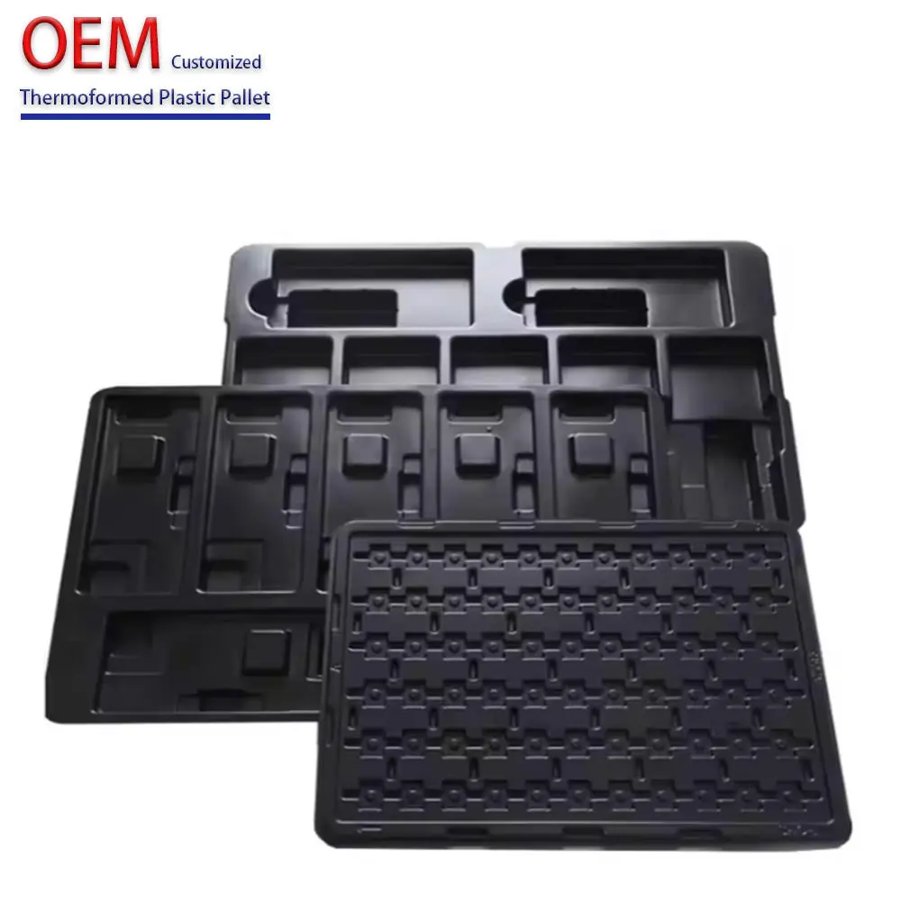 Customized ABS PP Plastic Turnover Tray Made by Thermoforming Machine