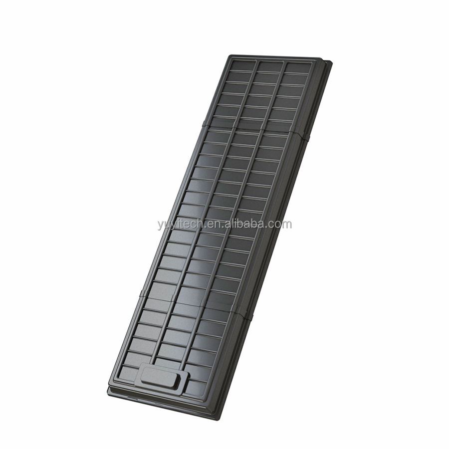 ABS Plastic Large Grow Trays Infinite Long Line Bottom Flood Water Management for Hydroponic Aquaponics System Agricultural