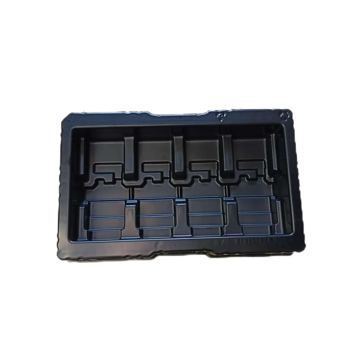 Custom  Plastic Blister Tray Esd Ic Tray ESD SMT Stacked Antistatic Plastic Conductive  Electronic Components Storage Esd Tray