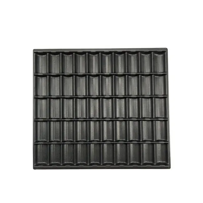 Hot Sale Black Abs Plastic Poker Chip Tray 50 Rows Plate Holder 1000pcs 40mm Casino Ceramic or Clay Chips From Directly Factory