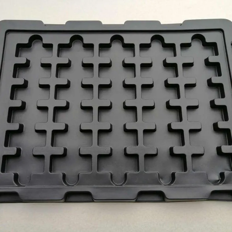 Black ESD Conductive Blister Plastic Custom Tray
