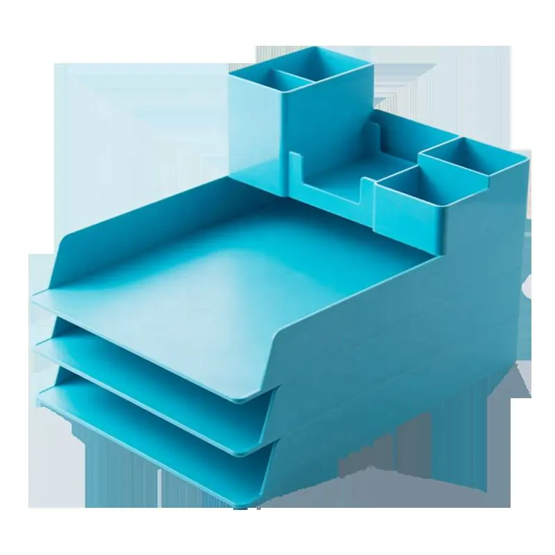 Stackable Office Desk Accessories Tray Organizer Set for Desk Office Supplies File Document Letter
