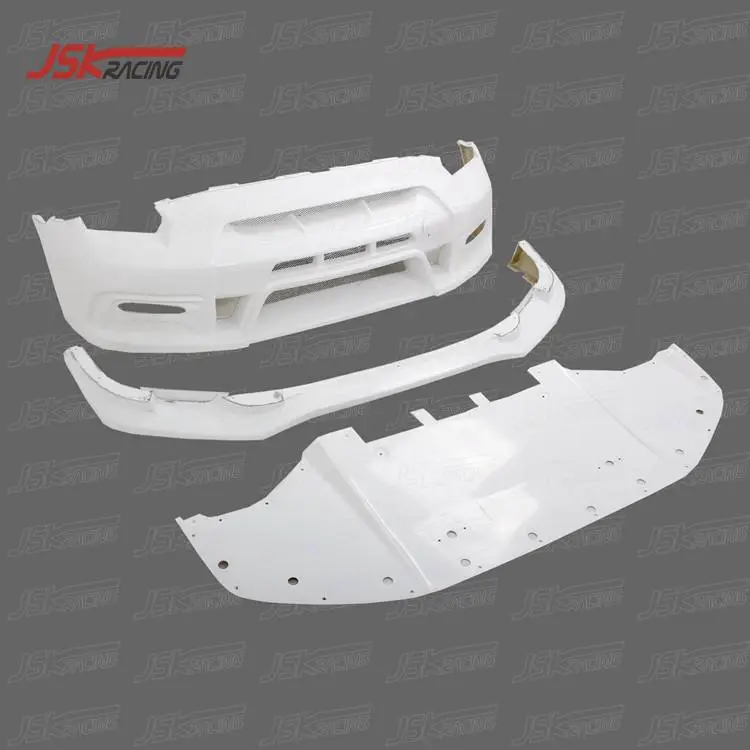 VARI WIDE STYLE GLASS FIBER FRONT BUMPER (WITHOUT LED LIGHT) for 2008-2016 NISSAN GTR R35
