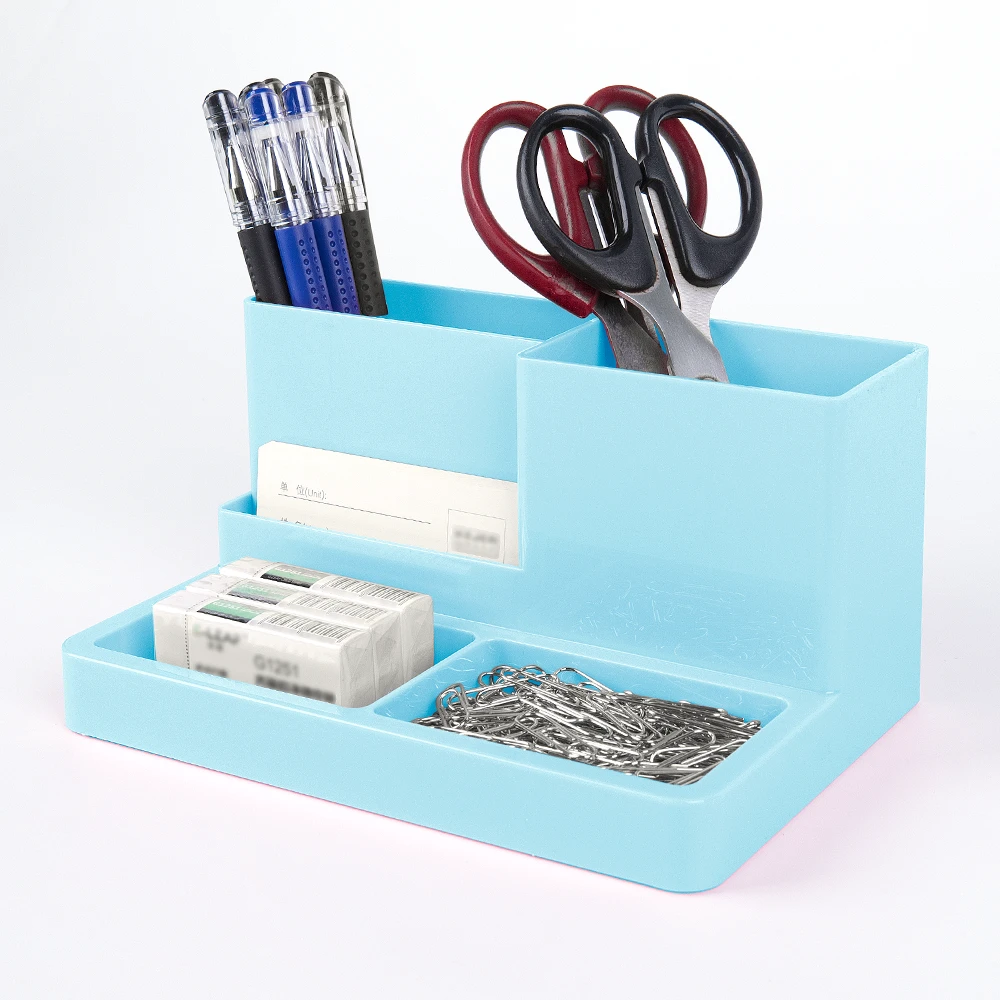 Pen Organizer Multi-functional Desk Organizer Plastic Pen Holder for Desk