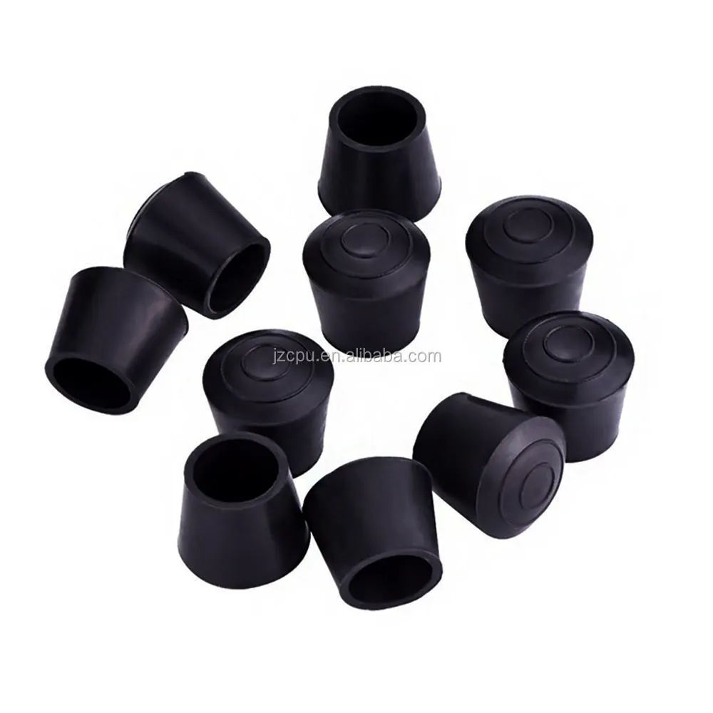 Anti slip Durable Natural Rubber Cover Feet for Crutches