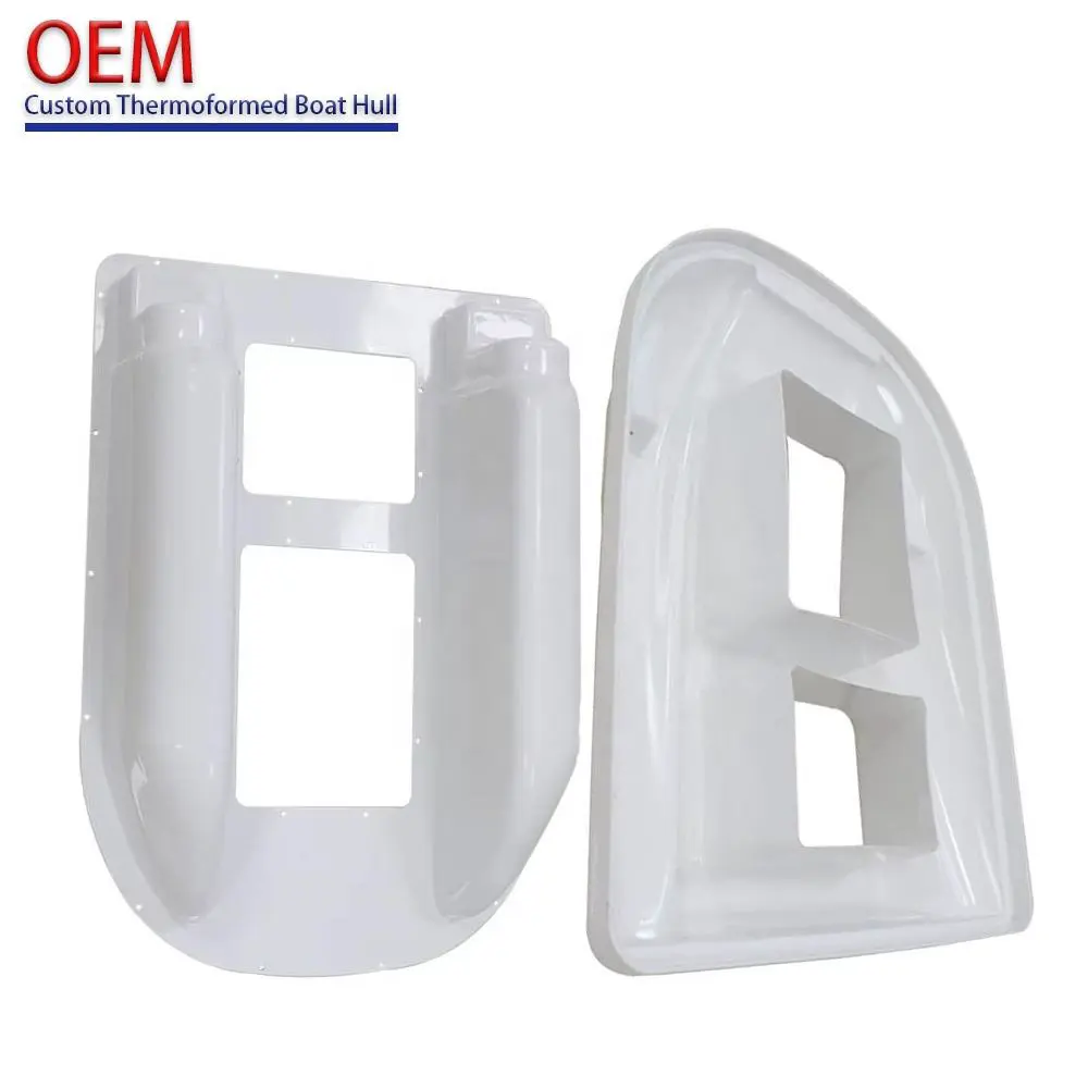 Custom Vacuum Forming Supplier ABS Plastic Thick-sheet Thermoformed Fishing Bait Boat Hulls