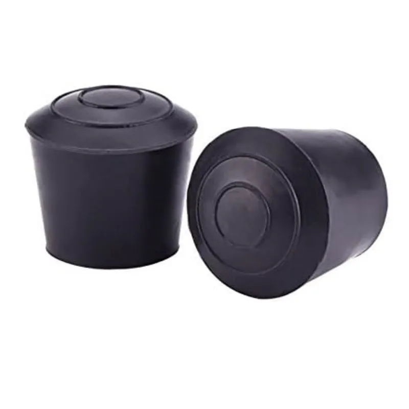 Non-Slip Rubber Chair Leg Caps - Furniture Feet Tips Covers Floor  for Hardwood Floors, Round, Black