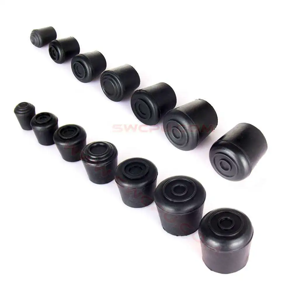 High Quality Furniture Accessory Leg Protector Rubber Screw Feet Non-slip Rubber Feet