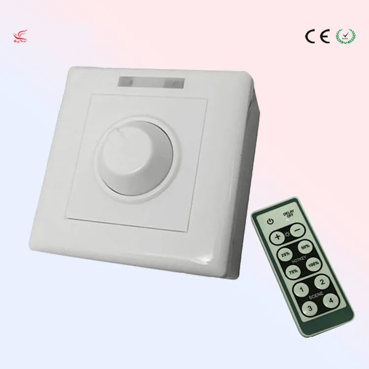 AC90-240V Infrared 12-Key 0-10V DIY Dimmer Controller, 0-10V Light Dimmer with Knob and IR Remote-output 0-10V signal