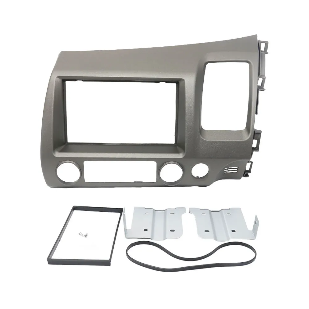 7 Inch Car Stereo Frame for Honda Civic 2008-2011 Left 2din Stereo Double Din Dvd Frame Install Face Panel Dash Mount