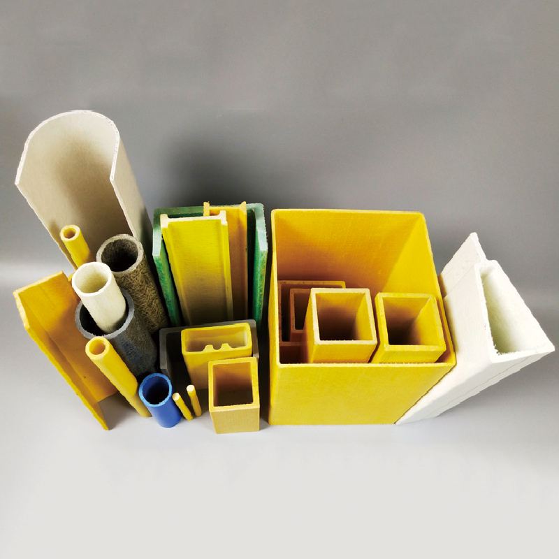 High Strength Fiberglass Pultrusion Tube Square Profile Smooth Insulation Glass Fiber Bending Available Building Cut