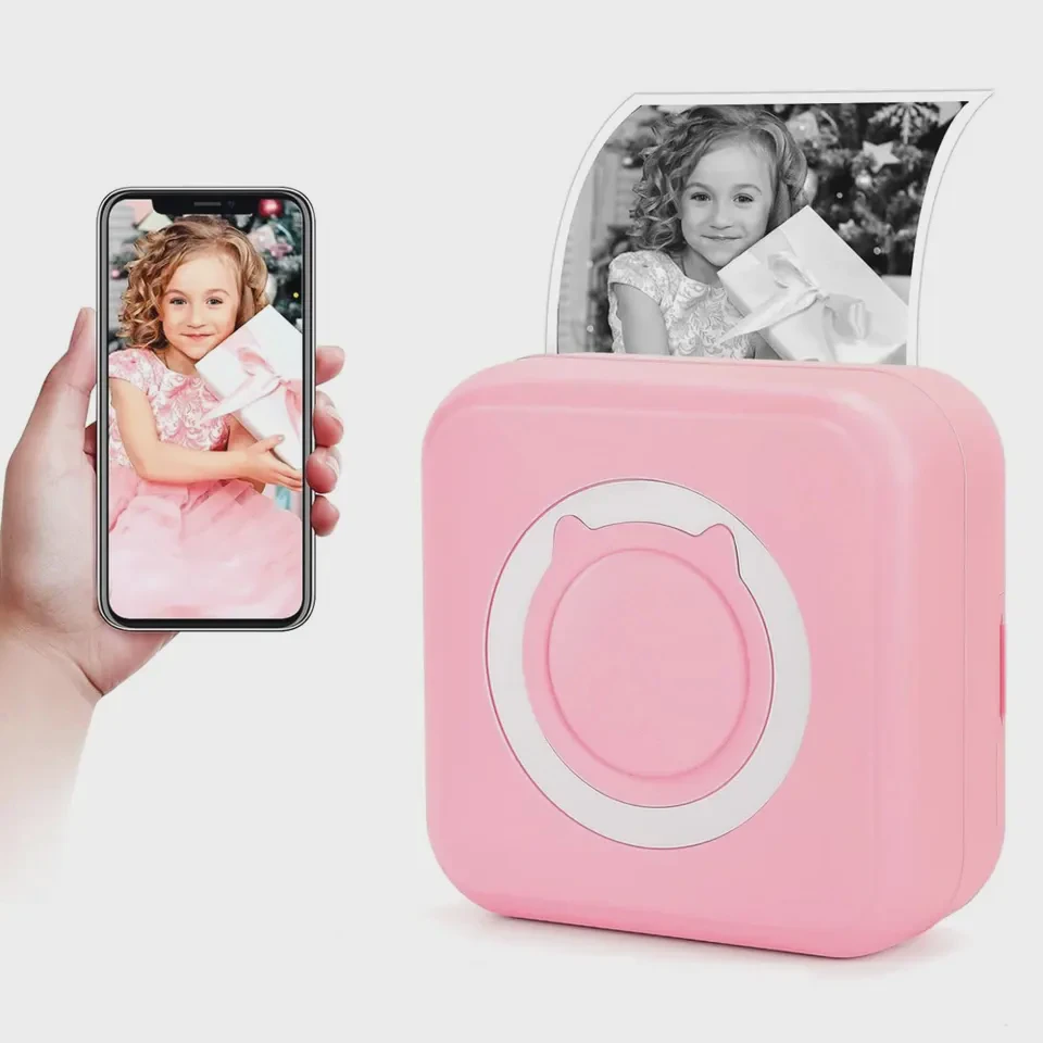 YYTech Mini Portable BT Thermal Printer Wireless IOS Android Compatible Photo & Label Printer 200 DPI POS Pocket Printer