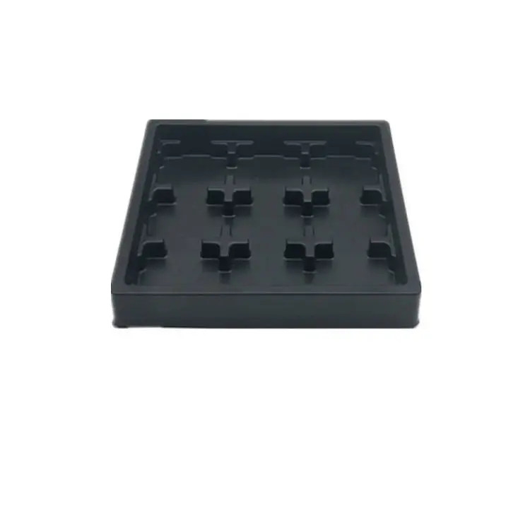 Hot-forming Custom Black Color Disposable Blister Plastic Chocolate Cavity Tray