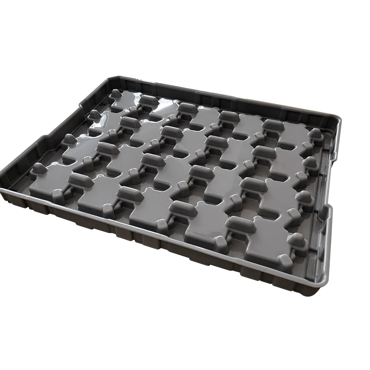 Customized Plastic Black Esd Anti-corrosion Hdpe Plastic Vacuum Forming Tray ESD Blister Tray for for Car Parts