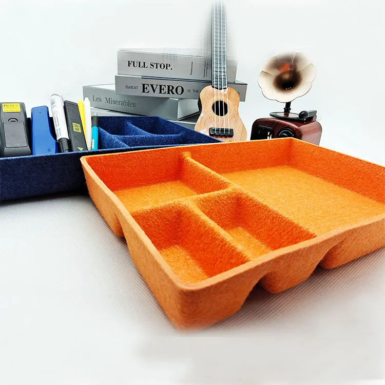 Drawer Organizer Bins Felt Trays Desk Storage Bins Dividers Small Drawers Office Cabinet Socks Makeup Holder