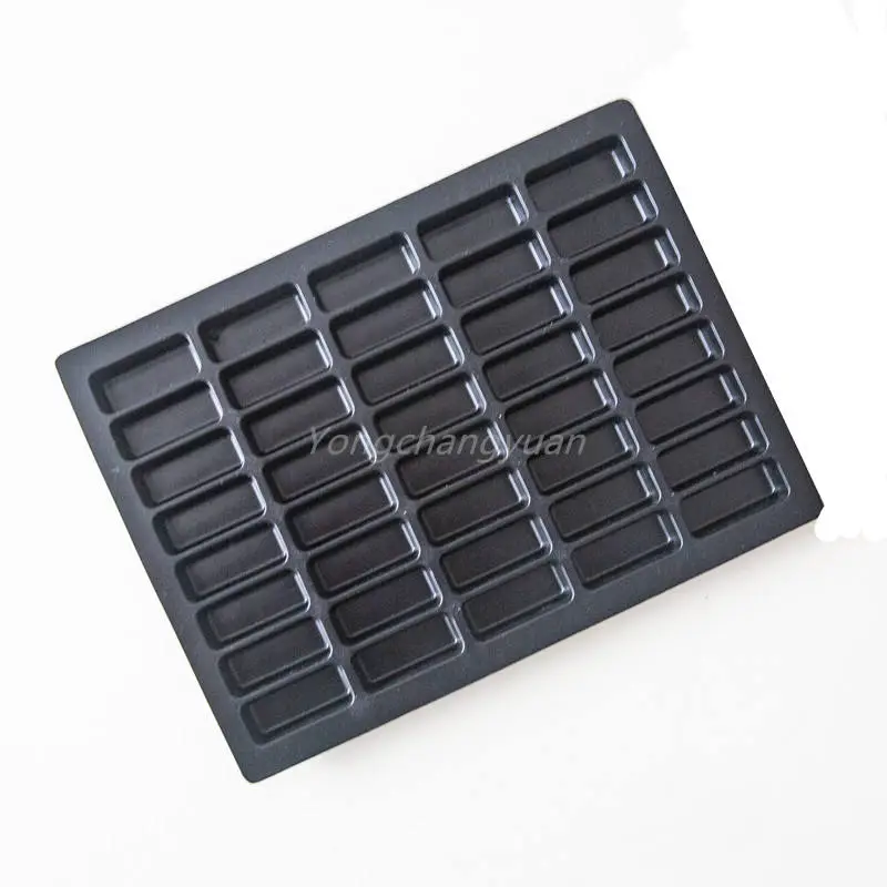 40 Component Conductive Black Antistatic PS Blister Tray Plastic Tray with Components
