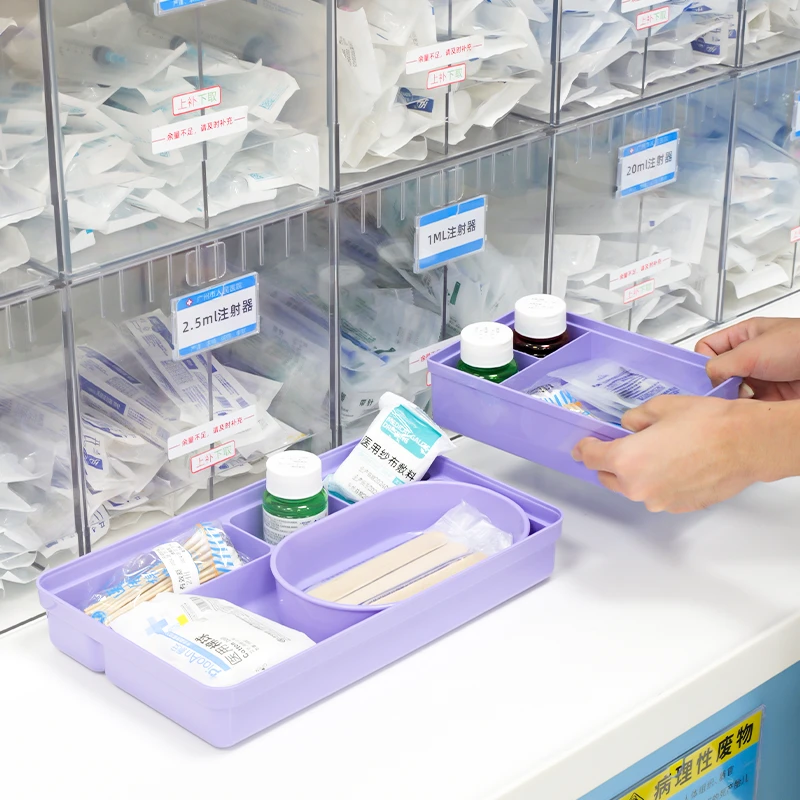 ABS Medical Consumables Sterile Tray Custom Treatment Tray for Instruments  Dental Instrument Plastic Divided Trays