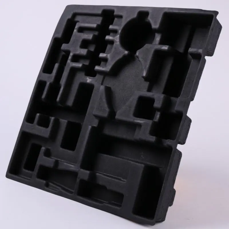 Wet Presses Disposable Eco-friendly Molded Paper Pulp Tray Insert Packaging for Electronic Products