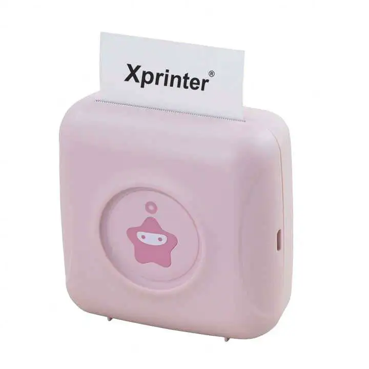 Cute Design 300DPI Portable Thermal Photo Printer Mini Portable High Quality Thermal Receipt Wireless Printer Portable