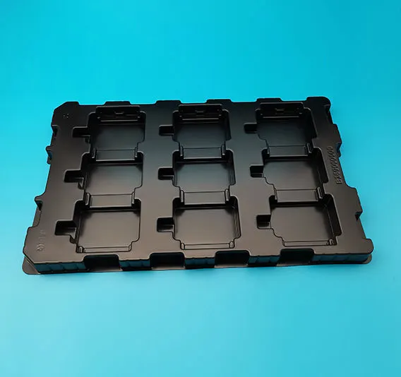 OEM Custom Thick Vacuum Formed Durable ABS Tray with Cutting Service for Electronic Industrial Applications