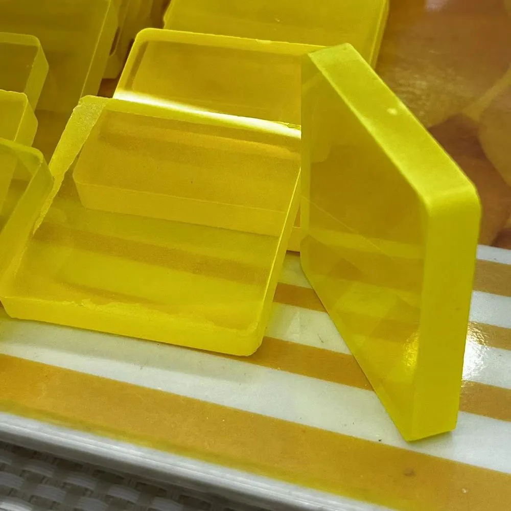 Yttrium Aluminum GarnetFluorescent Yellow  YAG  Artificial Gem Rough Stone