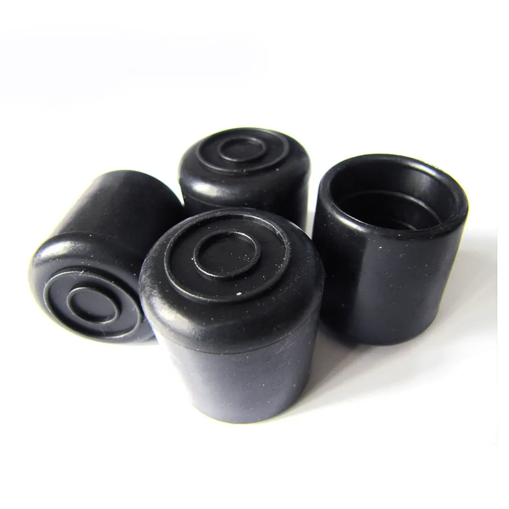 Black Plastic Chair Leg Tips Furniture Accessories