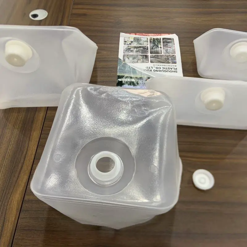 Cubitainer Factory Stock Soft Plastic Milk Bucket 3/5/10/20L Folding Square Shape Recyclable