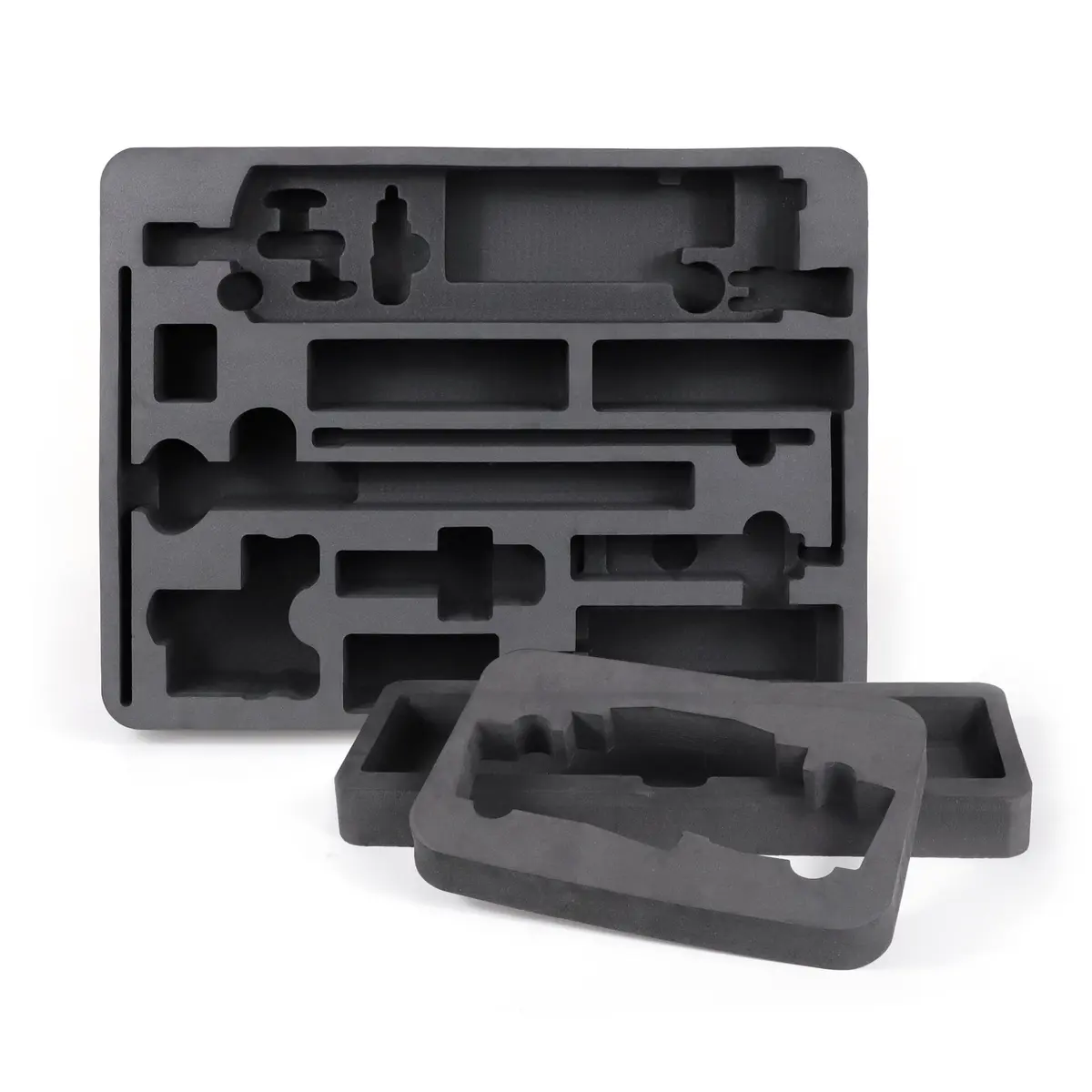 Custom Black Cut EVA Foam Tool Box Insert Anti-Static Tray for Packaging Protective & Cushioning Material CNC Tool Box Foam