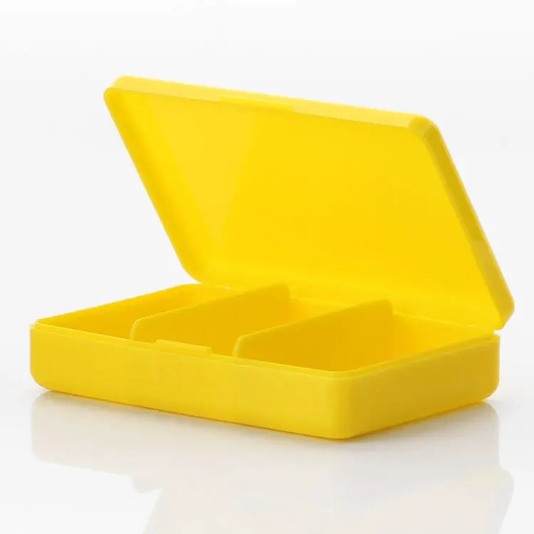 PP Plastic Recycle Durable 7-Day Smart Dosette Compartments Packaging Decorative Waterproof Medical Temperature Pill Case