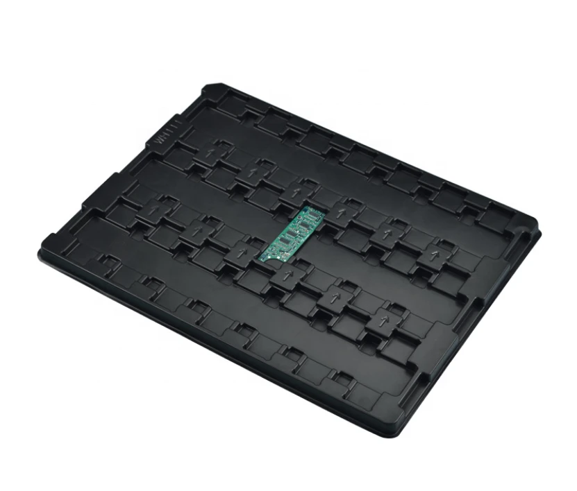 High Quality Customizable Plastic ESD PCB Chip Tray