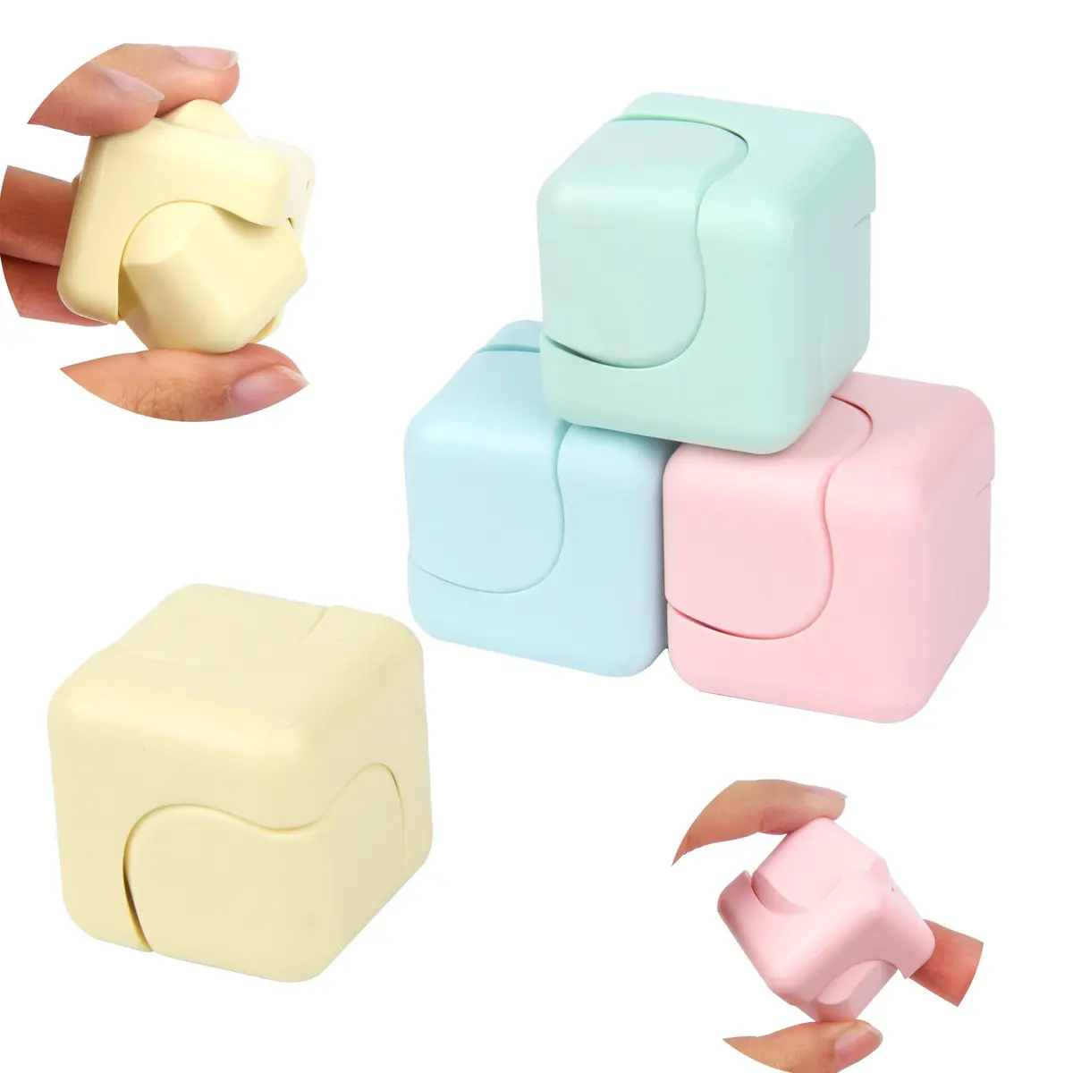 2025 Tiktok Hot Selling square Decompression Dice Cube Decompression Gyroscope Decompression Toy Anti Stress Toys for Children