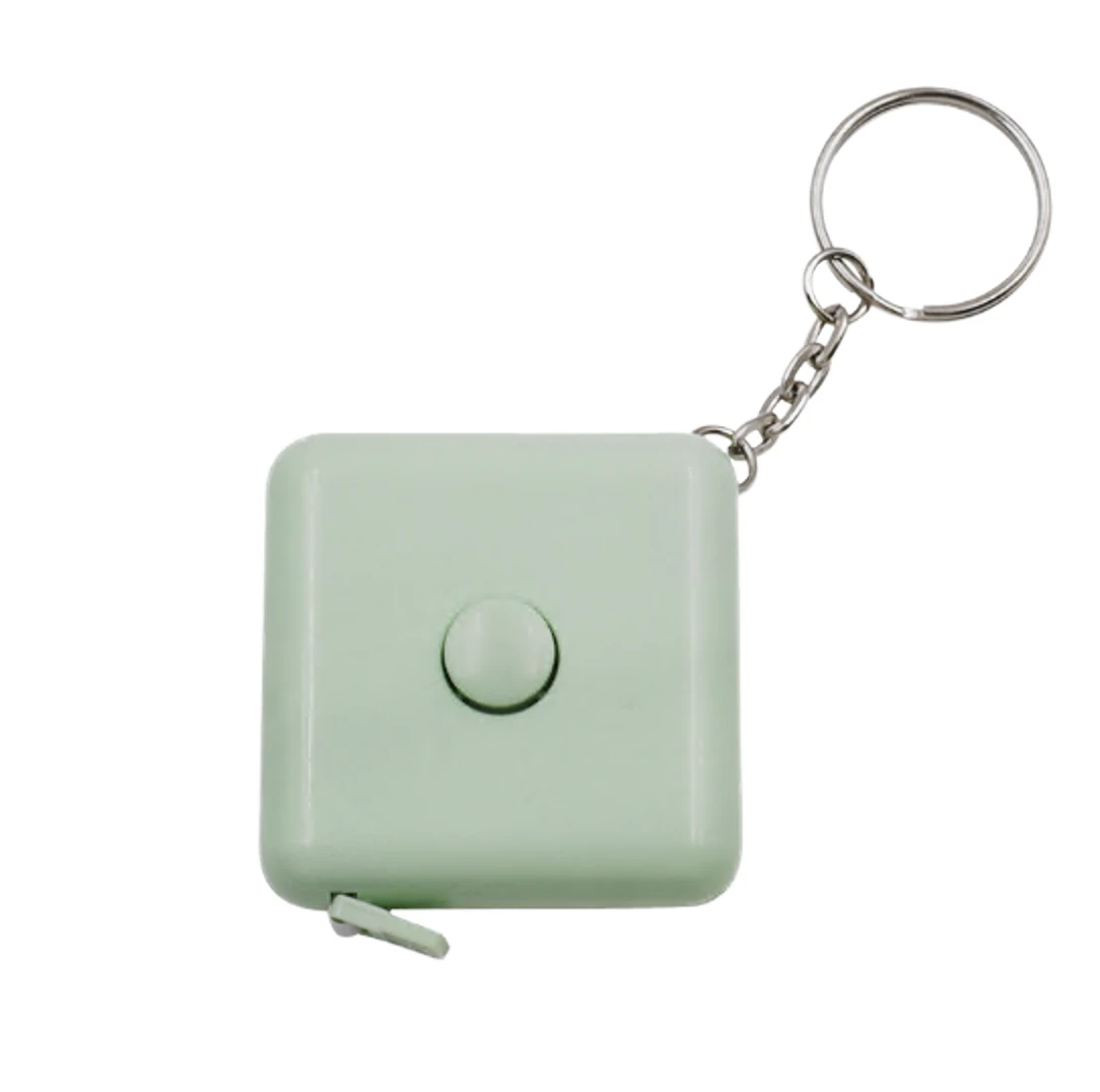 Promotional 1.5M Retractable Mini KeychainTape Measure Soft Body SewingRuler for Tailor ClothMeasure ABSMeasuring Tape Keychain