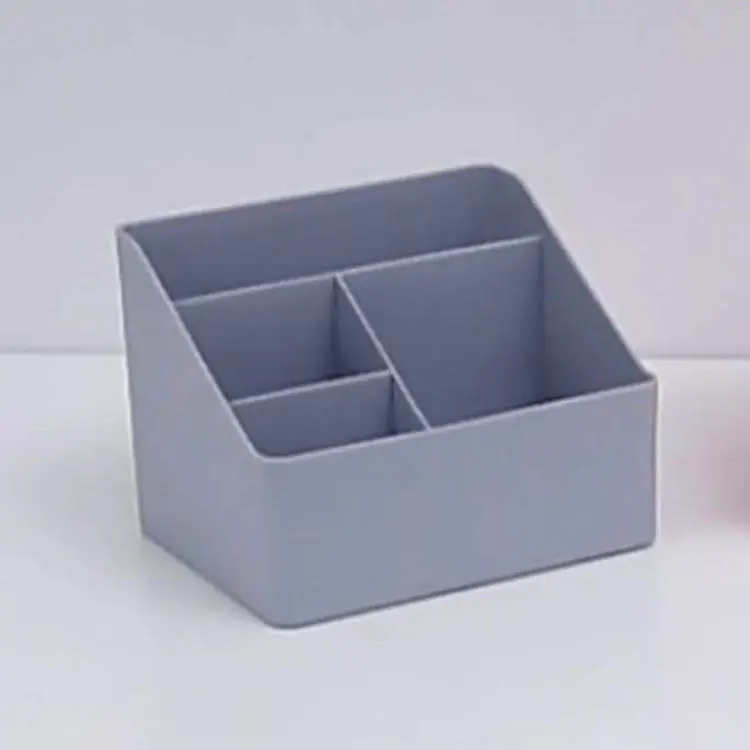 Sesame New Design Wholesale Price Plastic Multifunctional Storage Box With Compartment Office Supplies Desktop Organizer