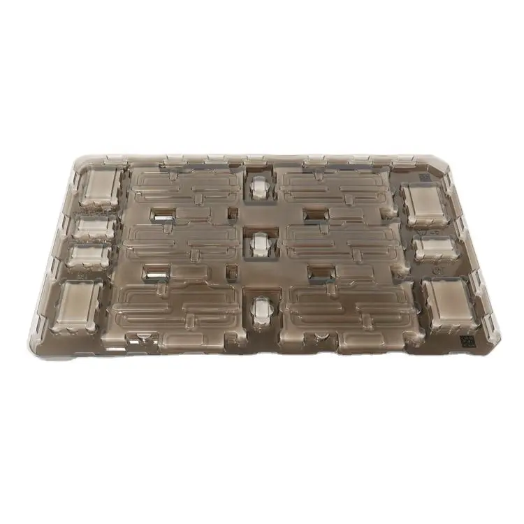 Disposable Packaging clear Plastic Clamshells Blister Brown Plastic Blister Tray Pet Pvc