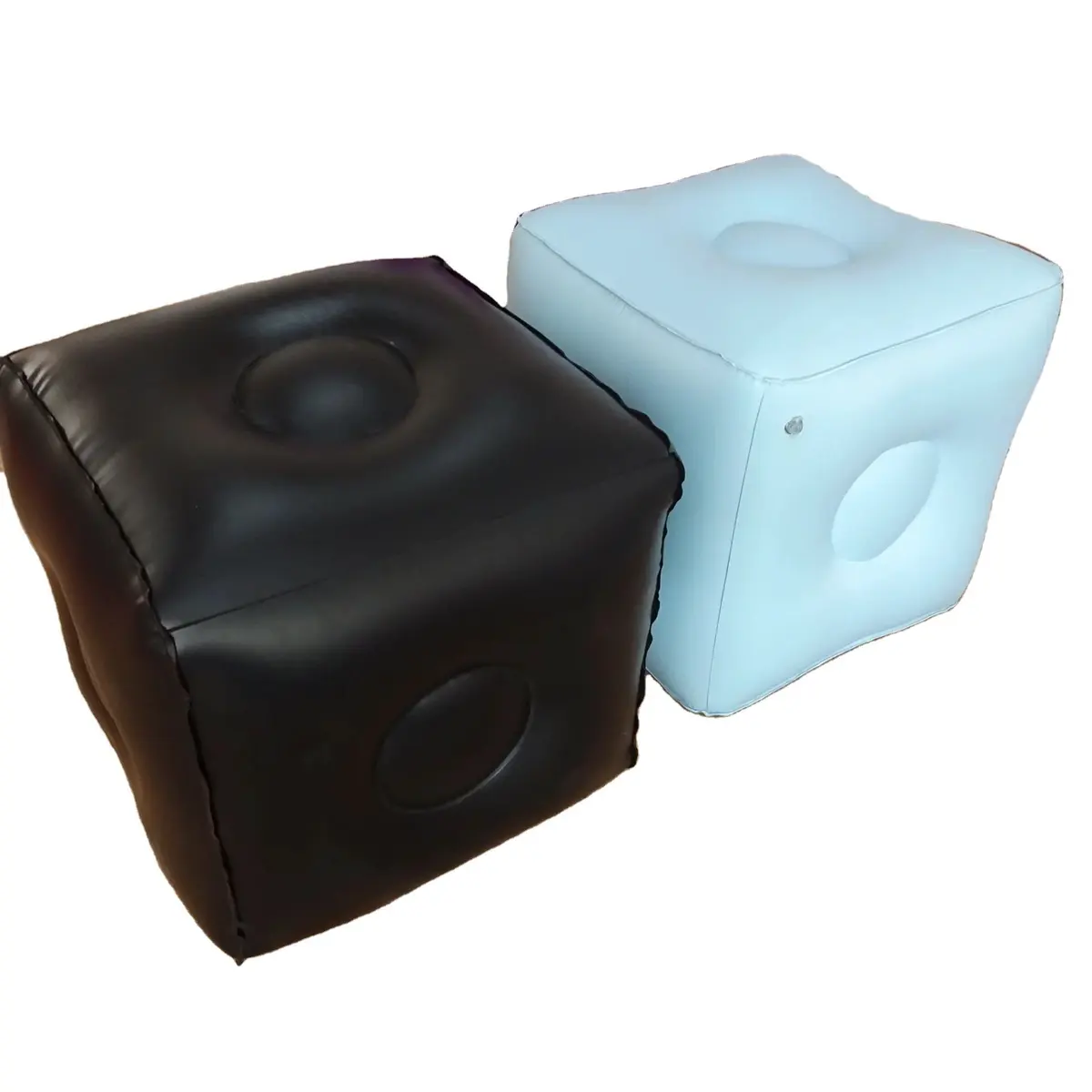 Factory Custom  Environmentally Friendly PVC Comfortable Inflatable Cube Dice Seat