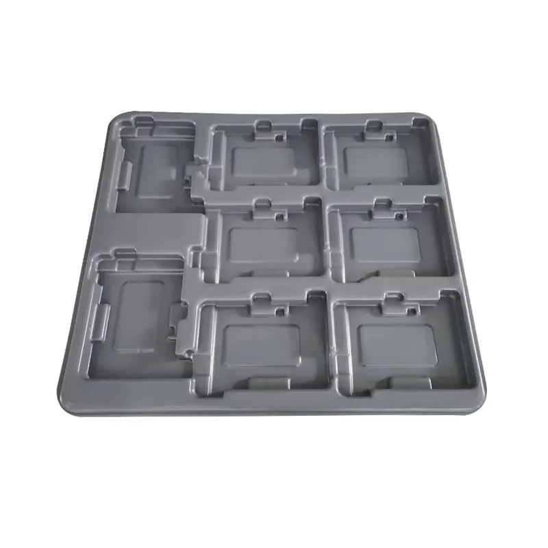 PE Tray Industrial ESD Blister Packing for Electronics Components Anti Static Plastic Blister Tray Conductive Package