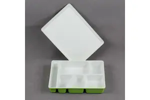 Wholesale Melamine Fast Food Dinner Plates Dishes, Melamine Rectangular Divided Dinner Plates