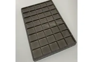 Customize Chocolate Tray Golden Color PS Plastic Blister Packaging Cookie Chocolate Tray