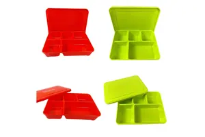 RL-5-51A Factory Supply Reusable Microwaveable Bento Box Compartment Lunch Box for Kids School
