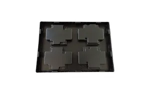 Custom Black Anti-static  ESD  Blister  Vacuum Forming Plastic Storage Parts Tray