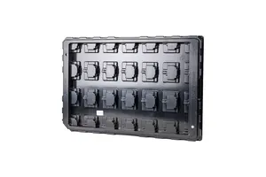 Leenol 3mm 5mm ESD Conductive Black Electronic Blister Tray