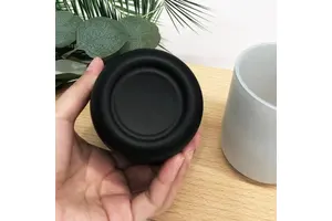 Wholesale Custom Logo Luxury 8oz 10oz 12oz Colored Glass Candle Jar with Lids Round Bottom Glass Cylinder Candle Vessel