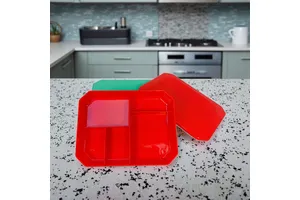 RL-06 Custom Molded Compartment PP Lunch Box   Reusable Microwaveable Bento Box