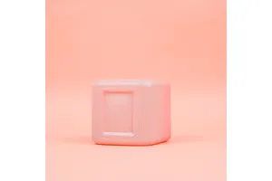 Square Luxury Gold Cap pink Glass Bottle 50G Frosted Thick Wall Empty Glass Packaging Jar Cosmetic Packaging Cream Packaging